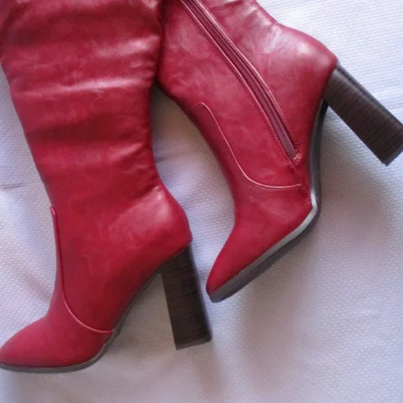 💋❤ JOURNEE COLLECTION KARIMA WC RED BOOTS – 7WC – NWT ❤💋 - Picture 3 of 15